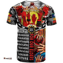 australia naidoc week t shirt custom walk with us pay homage to our elders t shirt