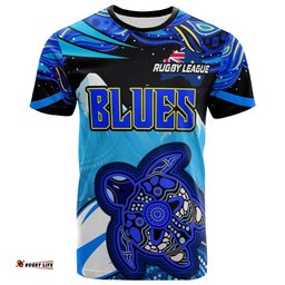 blues rugby t shirt blues rugby league turtle and mountain aboriginal culture t shirt
