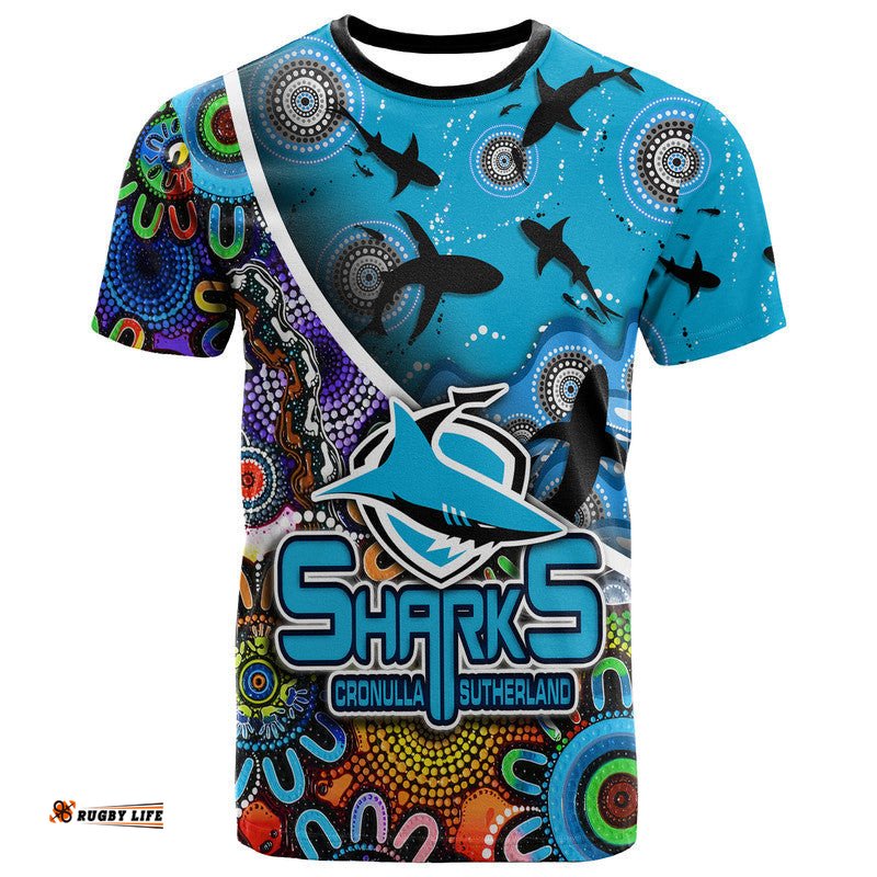 cronulla sutherland t shirt sharks indigenous aboriginal