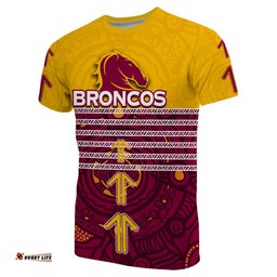 custom personalisedbrisbane broncos t shirt aboriginal special