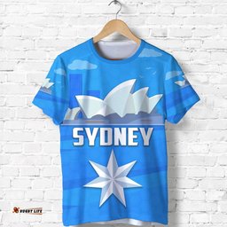 sydney fc sky blue t shirt