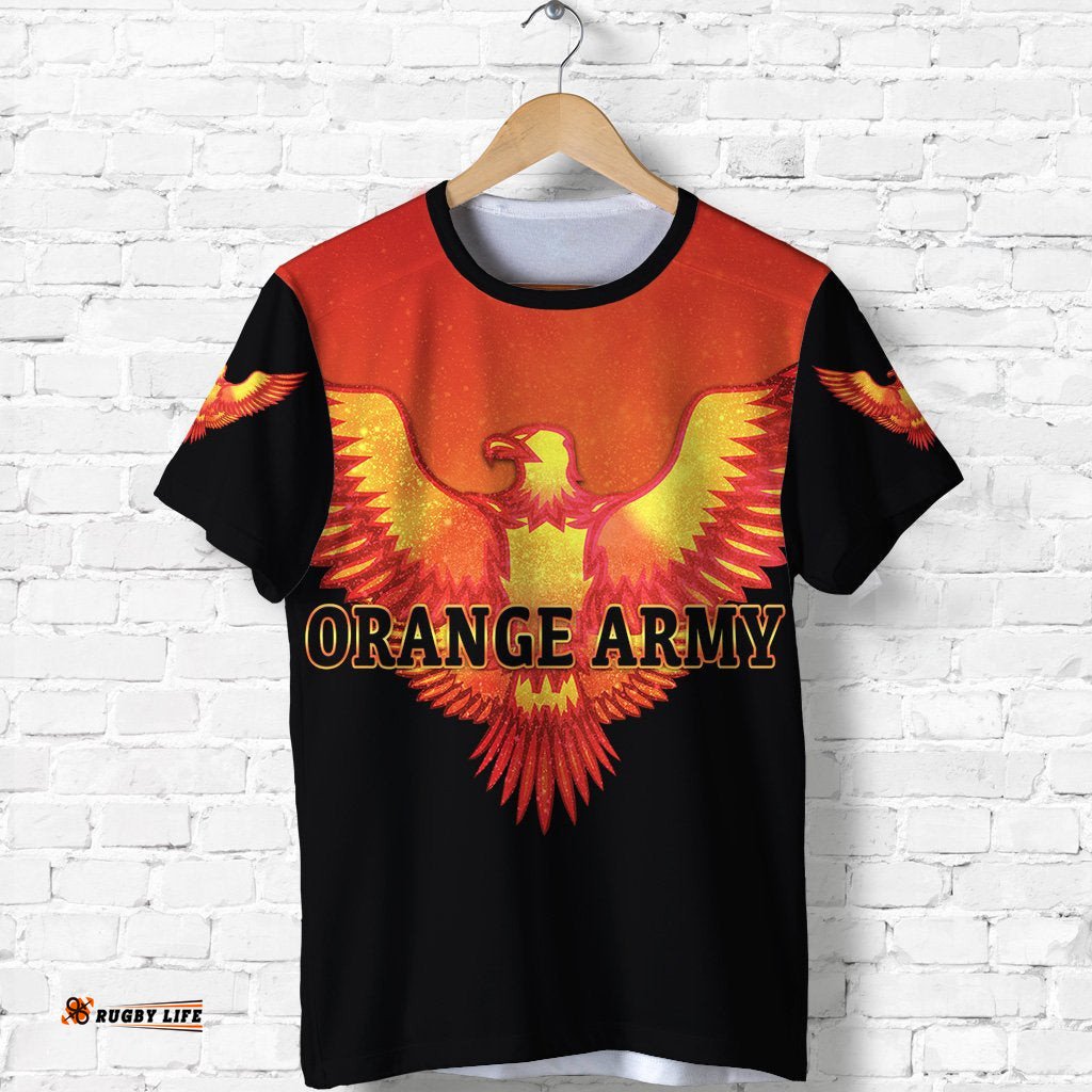 orange army t shirt cricket blackAmazing Aussie