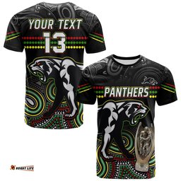 custom text and number panthers rugby t shirt premiers 2022 back to back champions