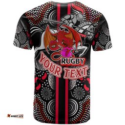 st george rugby t shirt custom st george rugby ball aboriginal indigenous sport style t shirt