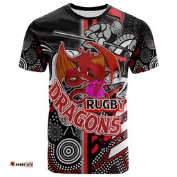 st george rugby t shirt custom st george rugby ball aboriginal indigenous sport style t shirt