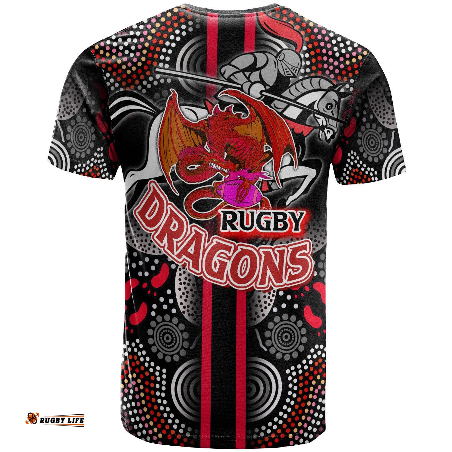 st george rugby t shirt custom st george rugby ball aboriginal indigenous sport style t shirt
