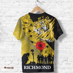 richmond tigers t shirt lest we forget