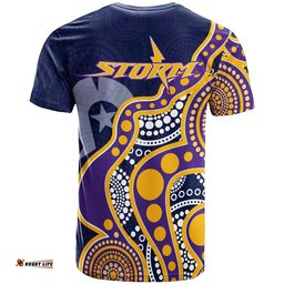 naidoc week melbourne storm t shirt aboriginal dot painting