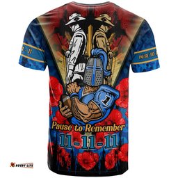 titans rugby t shirt custom remembrance day pause to remember t shirt