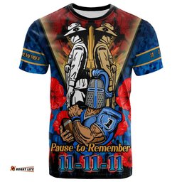 titans rugby t shirt custom remembrance day pause to remember t shirt