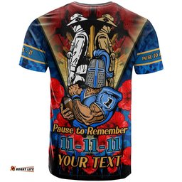 titans rugby t shirt custom remembrance day pause to remember t shirt