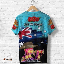 australia aboriginal anzac t shirt remembrance vibes blue