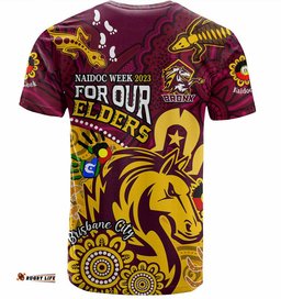 australia naidoc week brisbane city t shirt bronx for our elders aboriginal inspired t shirt blue