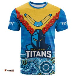 titans anzac t shirt camouflage poppy mix aboriginal