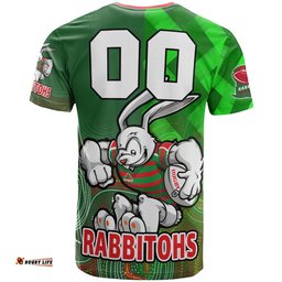 rabbitohs rugby t shirt custom rabbitohs pride of the league aboriginal patterns t shirt
