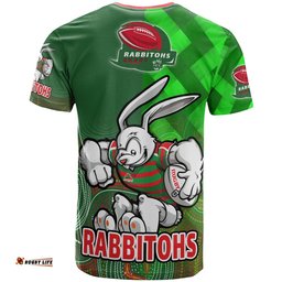rabbitohs rugby t shirt custom rabbitohs pride of the league aboriginal patterns t shirt