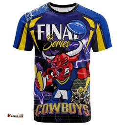 cowboys rugby t shirt custom final series champions cowboys rugby league player and number t shirt