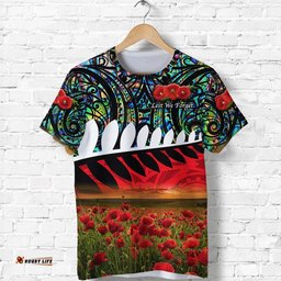 new zealand maori anzac t shirt poppy vibes paua shell