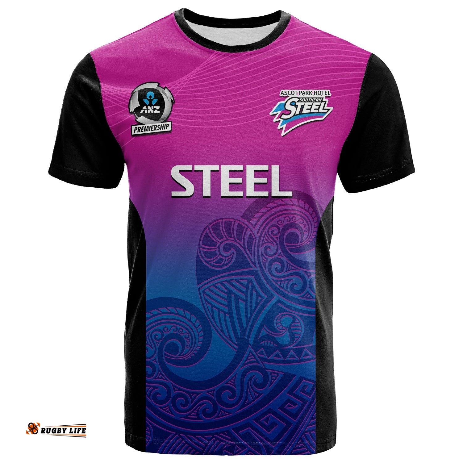 aotearoa netball t shirt southern steel anz premiership