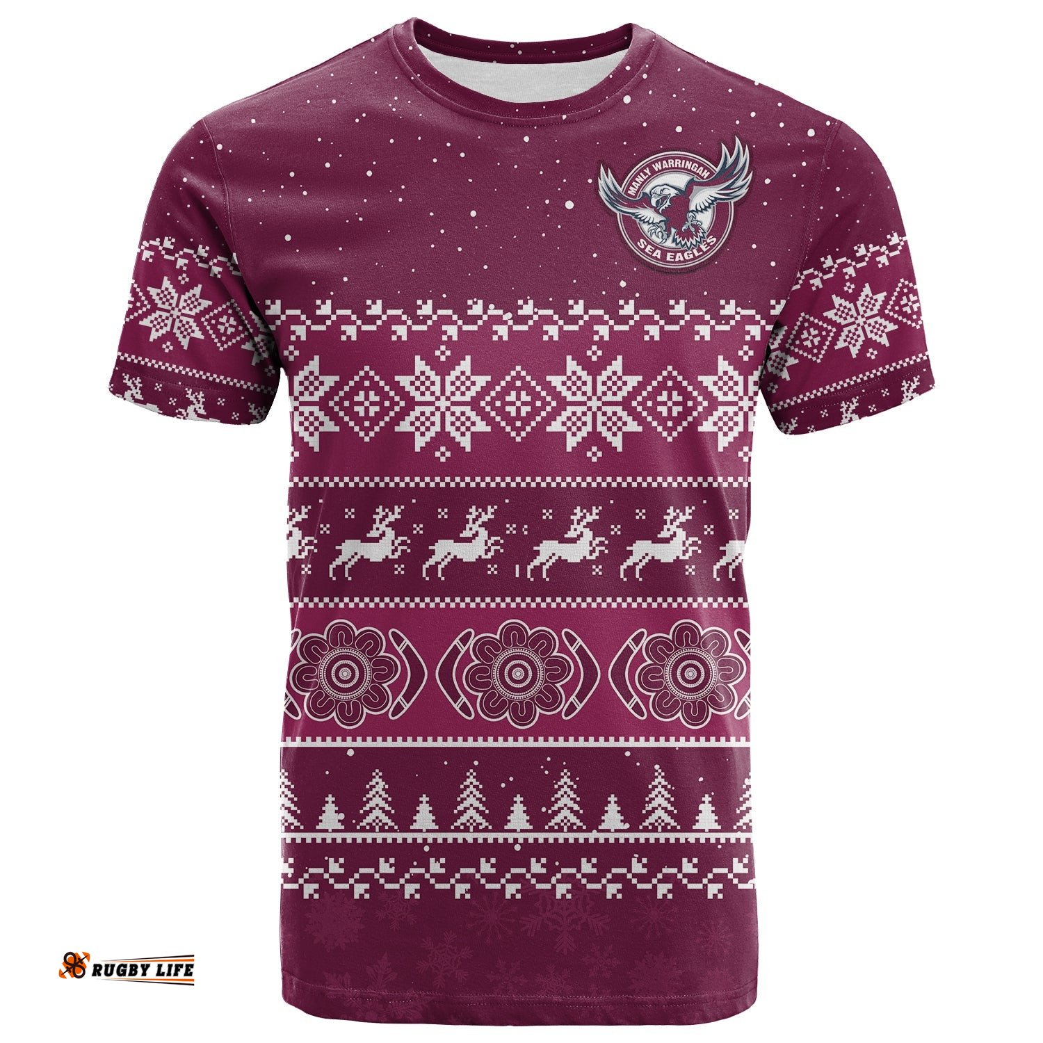 sea eagles rugby t shirt indigenous silvertails merry christmas