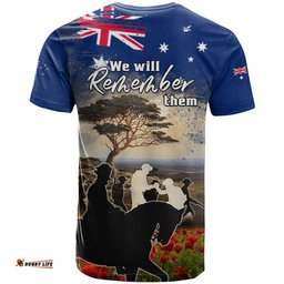 australia anzac day t shirt the lonesome pine