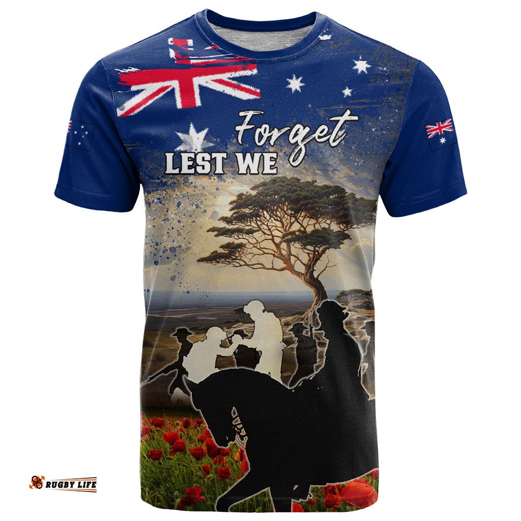 australia anzac day t shirt the lonesome pine