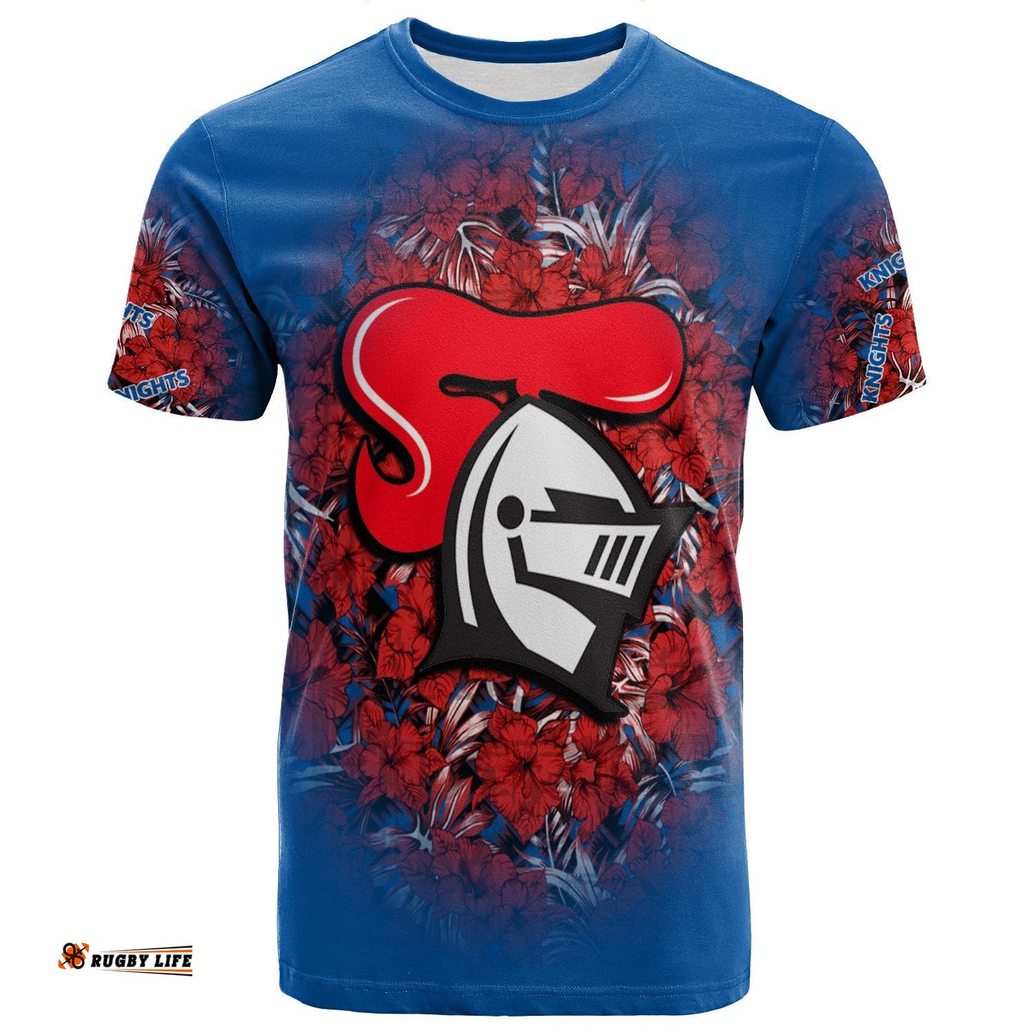 newcastle knights t shirt polynesian hibiscus tropical vintage nrl 0Amazing Aussie