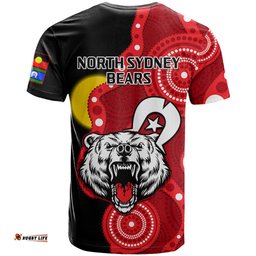 north sydney rugby naidoc t shirt bears indigenous for our elders
