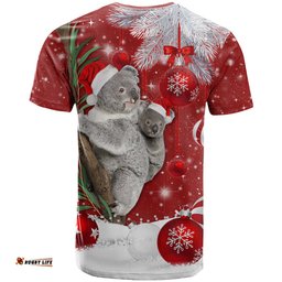 australia christmas t shirt santa koala ver02