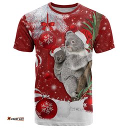 australia christmas t shirt santa koala ver02