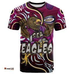 sea eagles rugby t shirt custom eagles rugby with aboriginal patterns personalised player and number t shirt rlt14