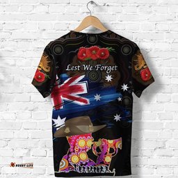 australia aboriginal anzac t shirt remembrance vibes black