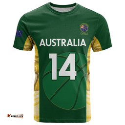 custom australia basketball t shirt go champions aussie opals national color
