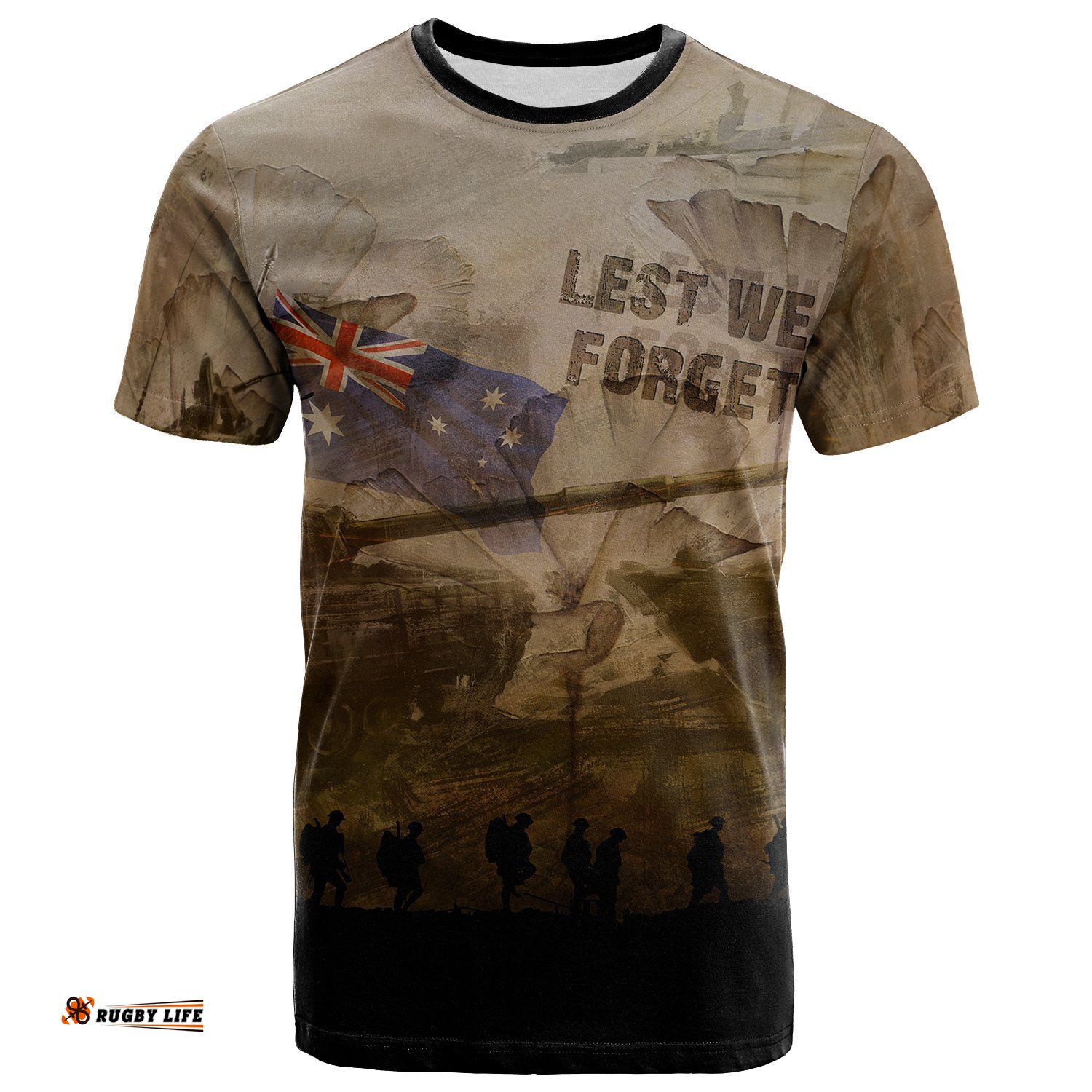anzac day 2021 t shirts lest we forget vintage style