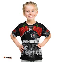 anzac day t shirt panthers army style