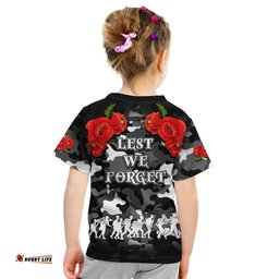 anzac day t shirt panthers army style