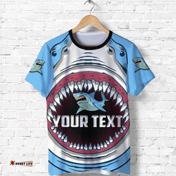 custom personalised sharks rugby t shirt cronulla sutherland