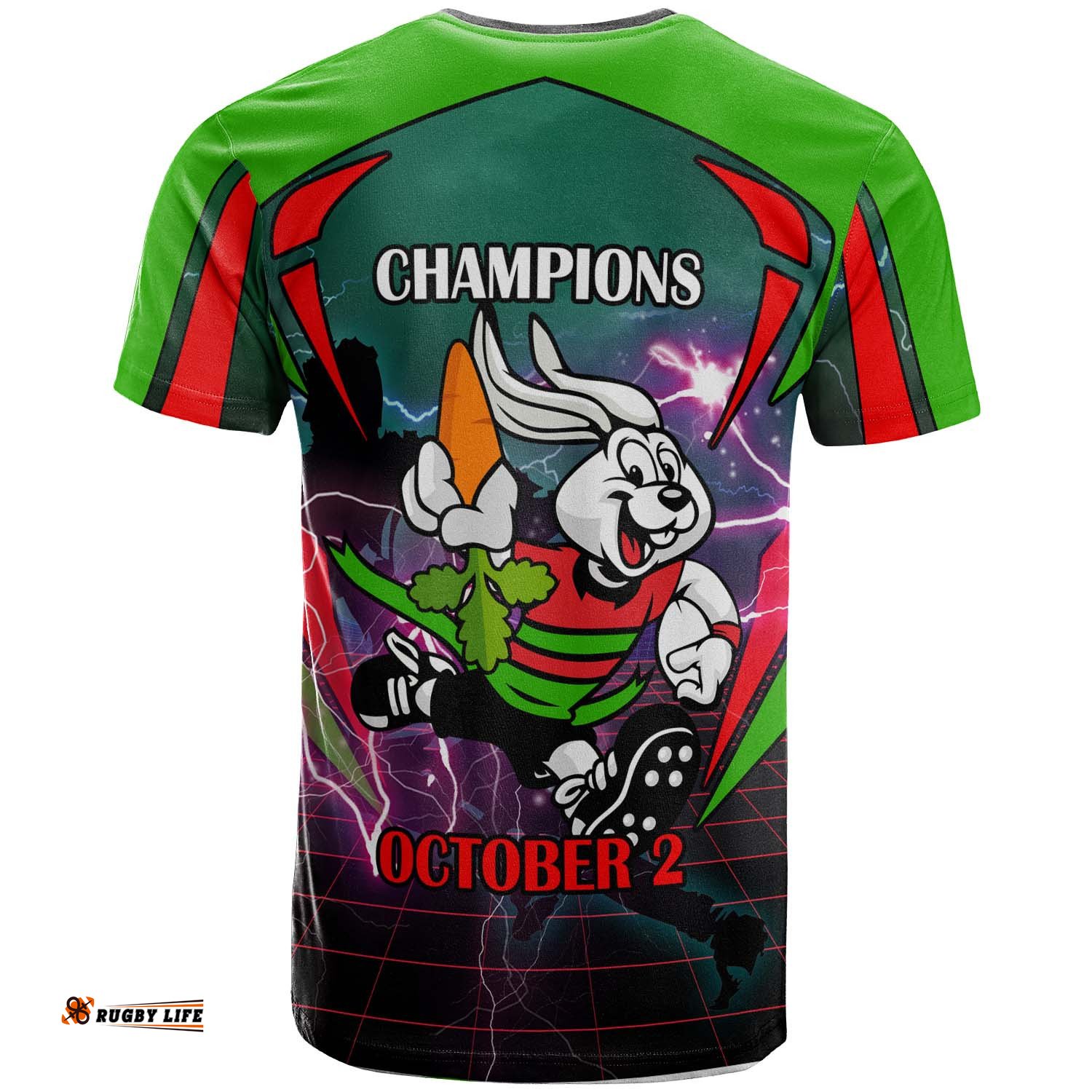rabbitohs rugby t shirt custom final series champions rabbitohs rugby league player and number t shirt