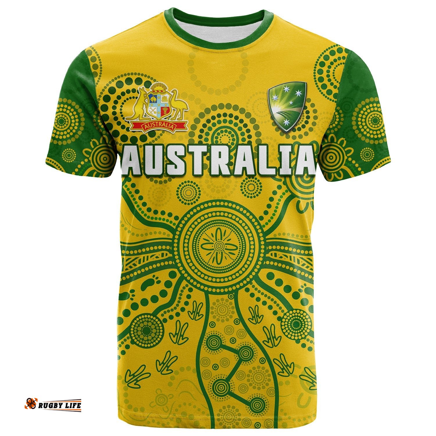 cricket australia t shirt aussie 2022 indigenous special version