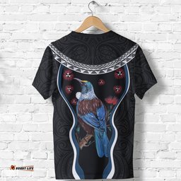 new zealand tui bird t shirt pohutukawa blackAmazing Aussie