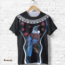 new zealand tui bird t shirt pohutukawa blackAmazing Aussie