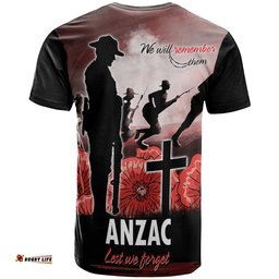 anzac day t shirt we will remember them special version