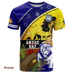 bulldogs anzac day t shirt rosemary starring night style