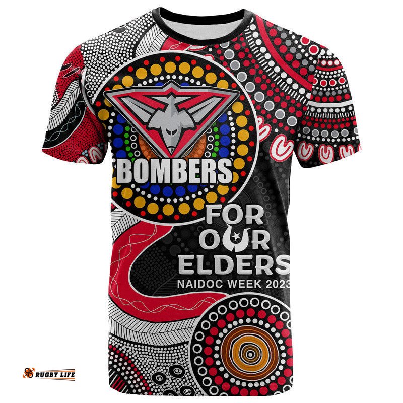 bombers rugby t shirt naidoc aboriginal