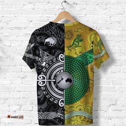 new zealand maori all black and australia wallabies aboriginal t shirt rugby together