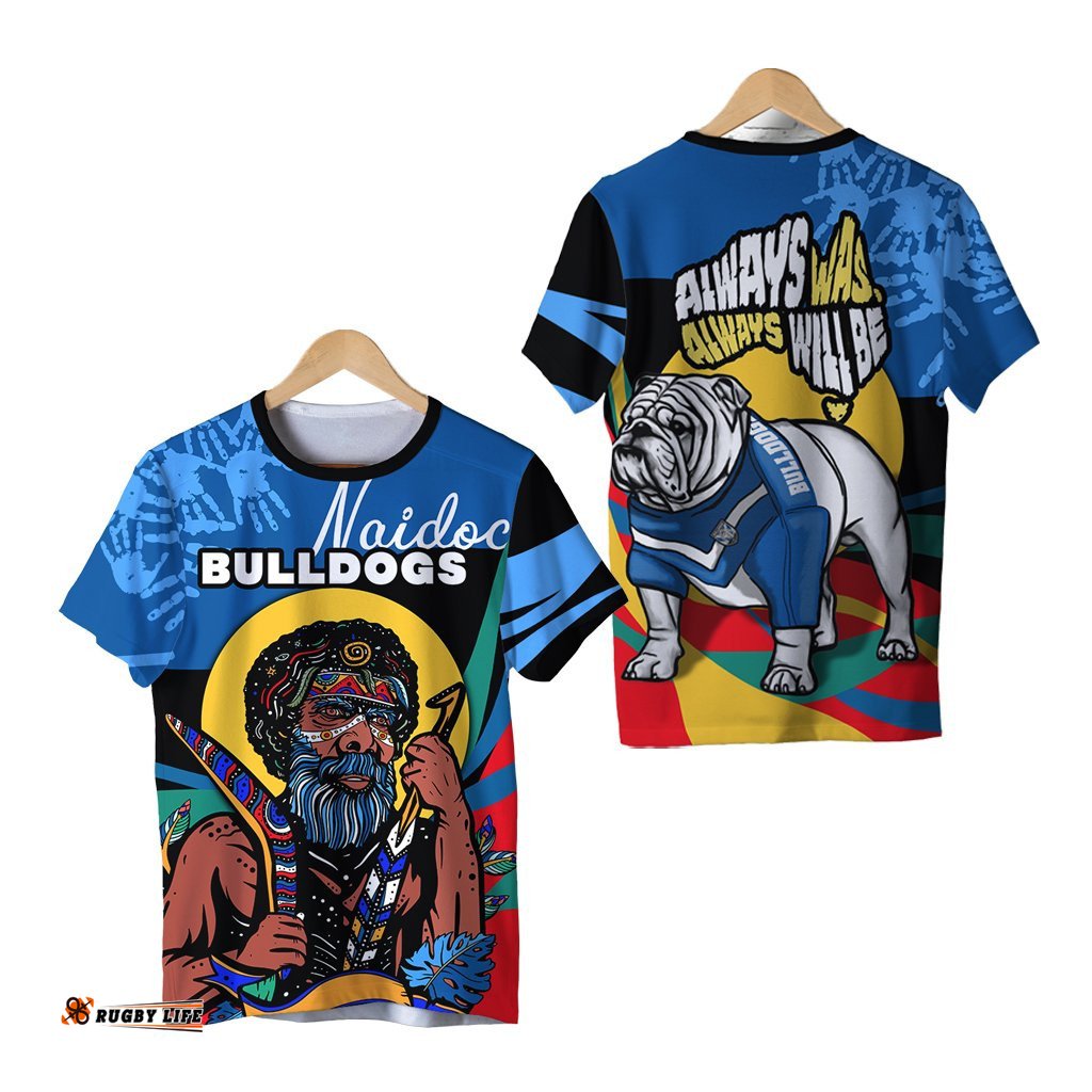 australia bulldogs naidoc week rugby t shirt indigenous special style