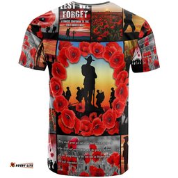 anzac t shirt always remember australias soldiers