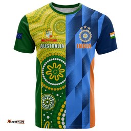 australia and india cricket t shirt world cup final together