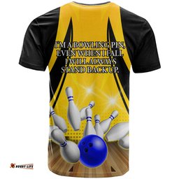 australia bowling t shirt i am a bowling pin curve style