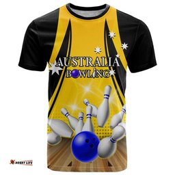 australia bowling t shirt i am a bowling pin curve style
